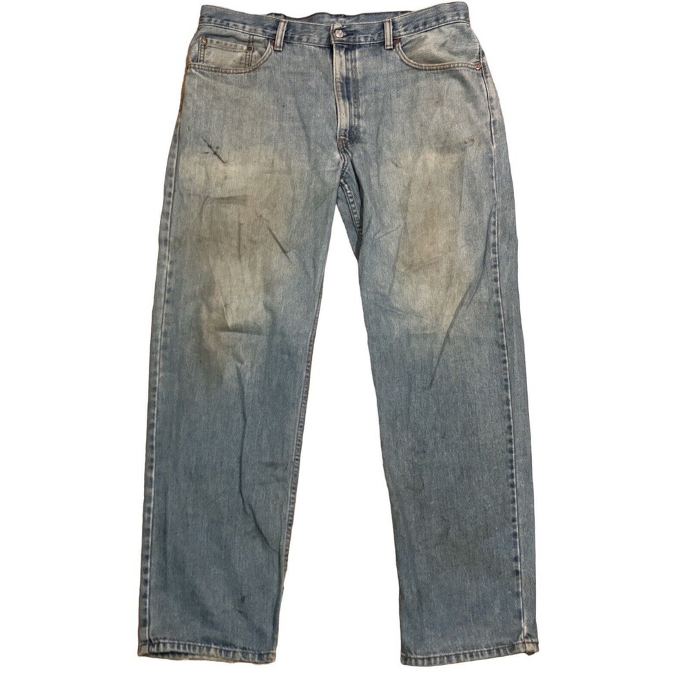 Levi's‎ 550 Relaxed Fit Straight Blue Medium Wash Denim Jeans Men Size 38X34